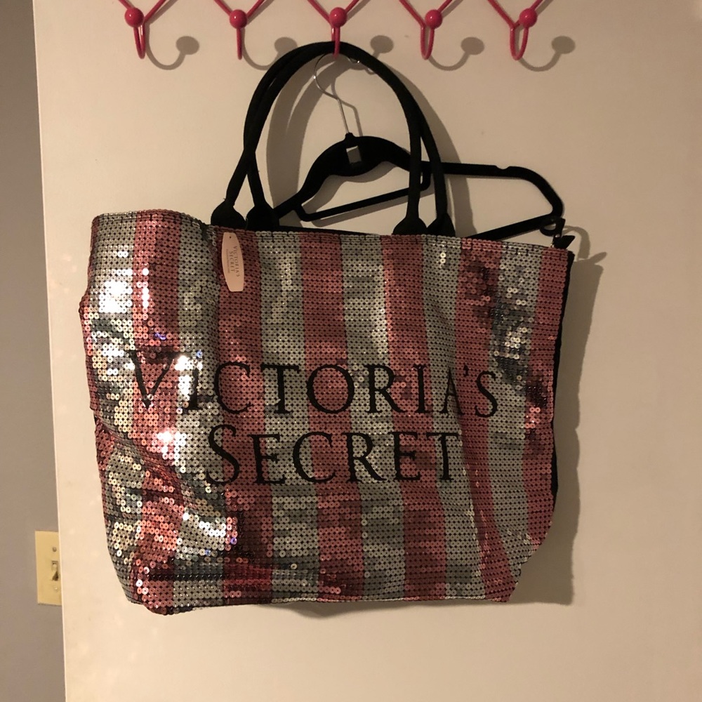 Sequined Victoria’s Secret bag